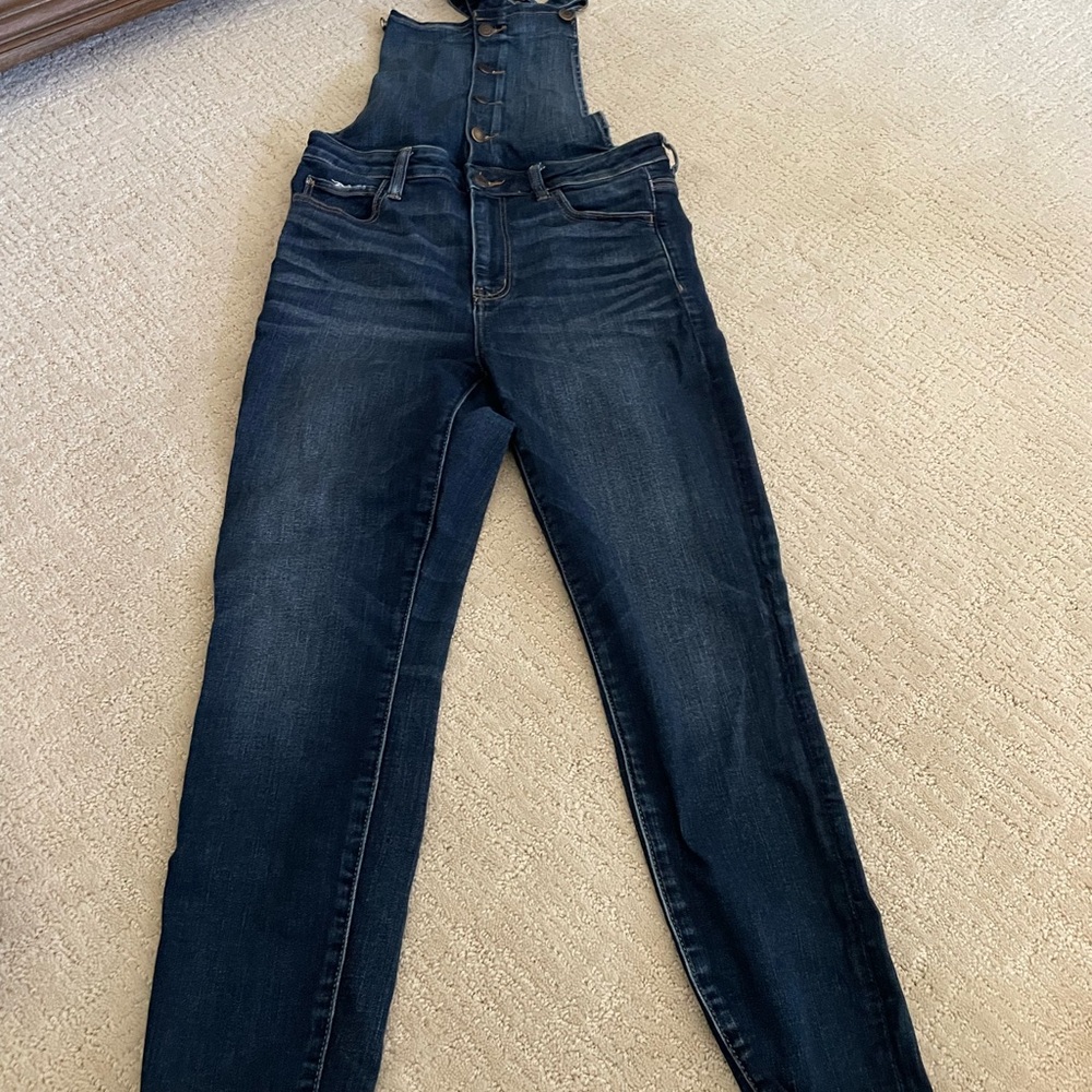 American Eagle Outfitters Indigo Denim Overalls